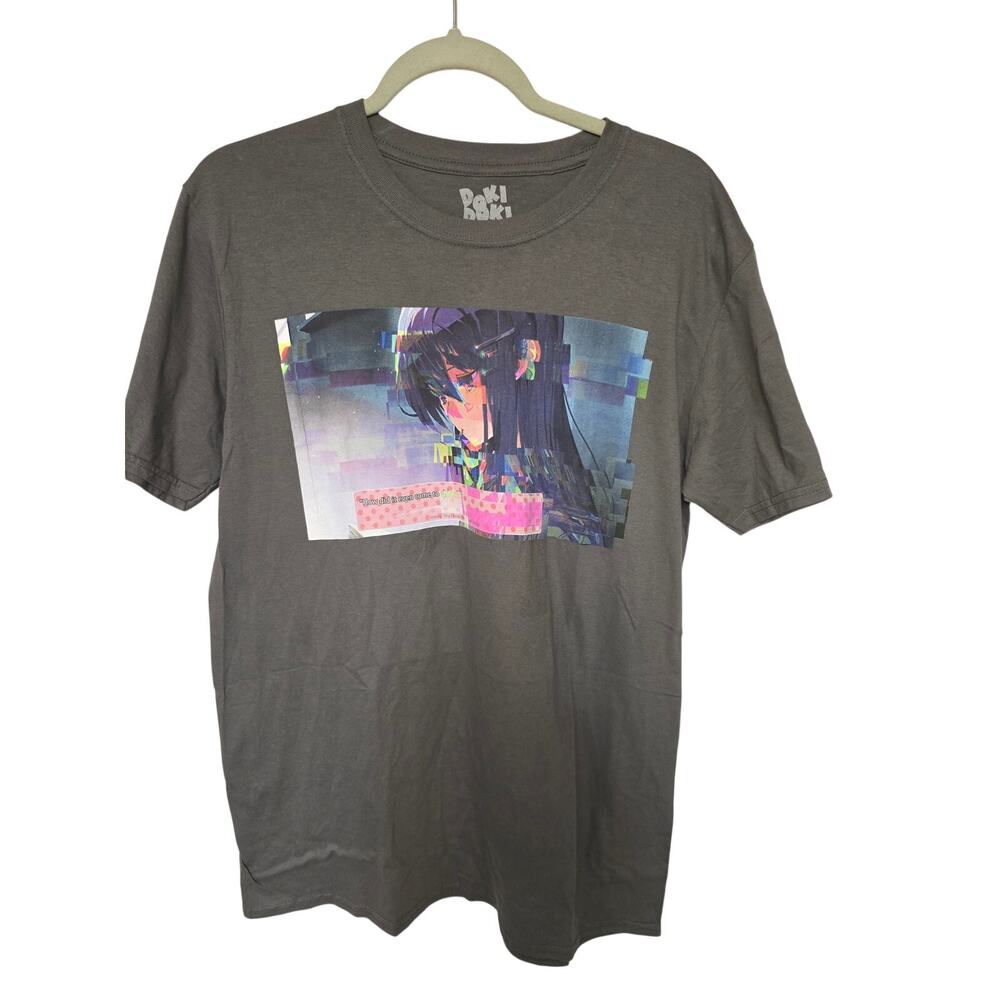 Doki Doki Literature Club Yuri How Did It Even Come to This Tee Shirt L NWOT NEW